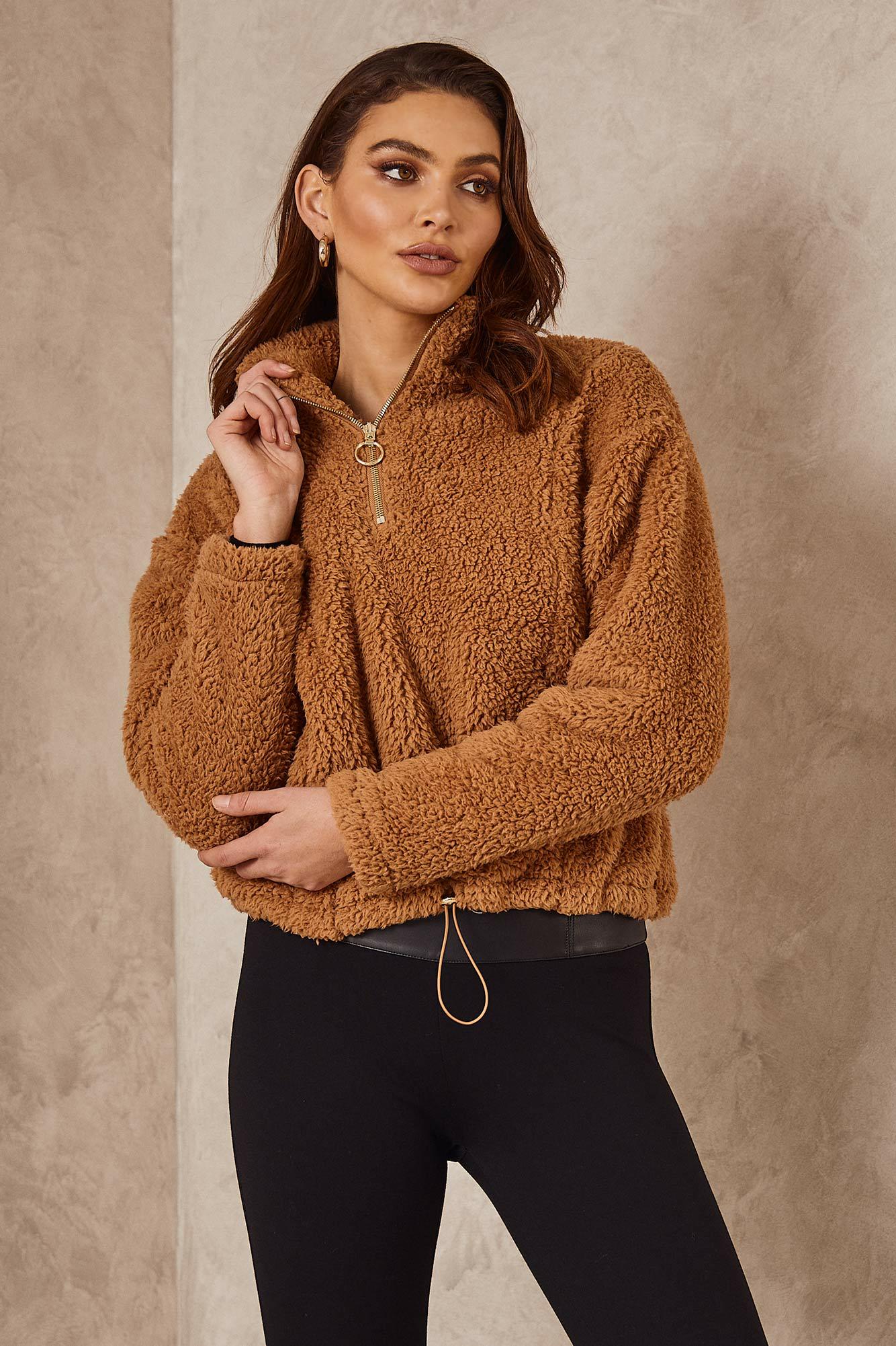 ladies jumper with zip