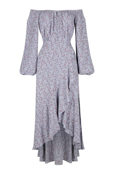 Ladies Dress Colour is Mauve Floral Print
