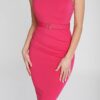 Ladies Dress Colour is Hot/pink