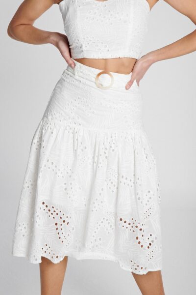Ladies Skirt Colour is White