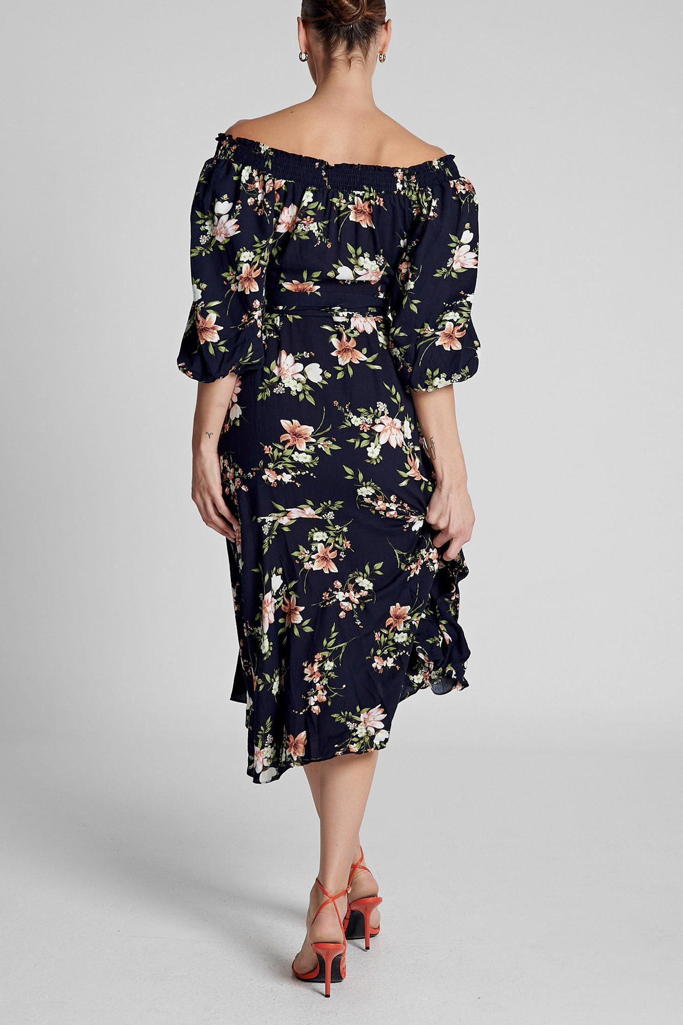 Navy Floral Print