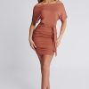 Ladies Dress Colour is Toffee