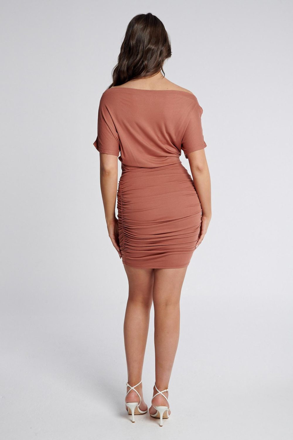 Ladies Dress Colour is Toffee