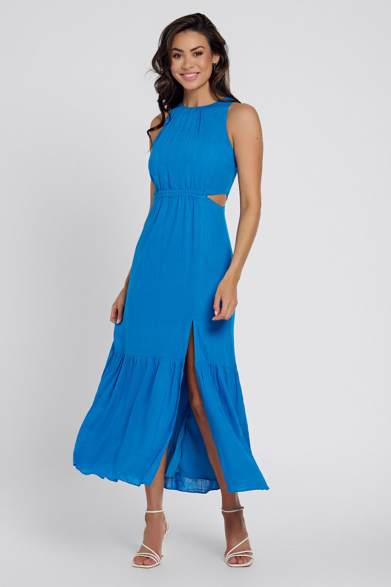 Blue colour ladies clearance dress