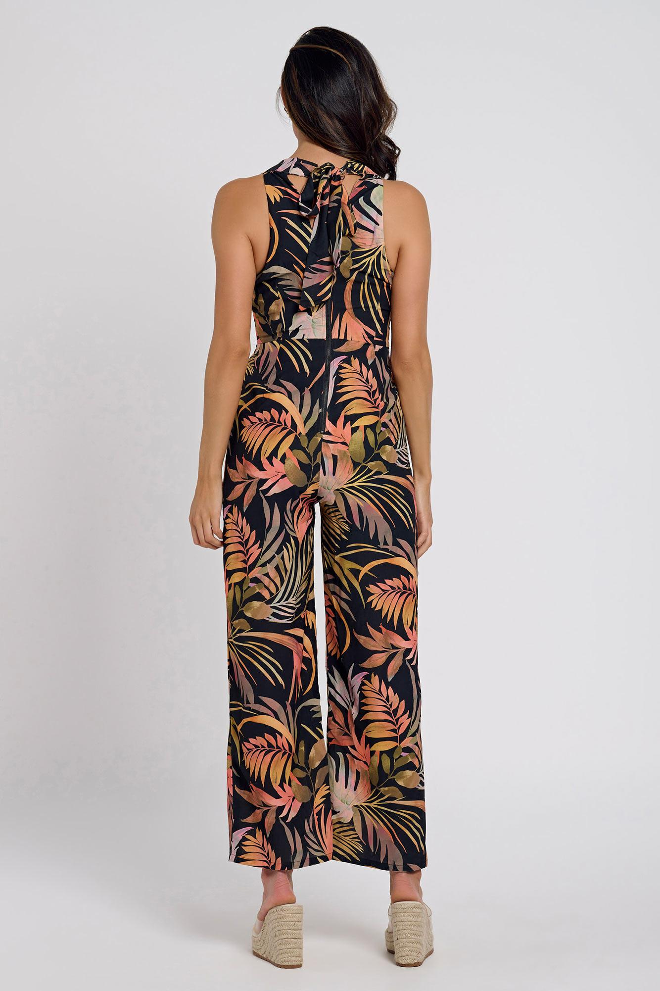 Black Tropic Print