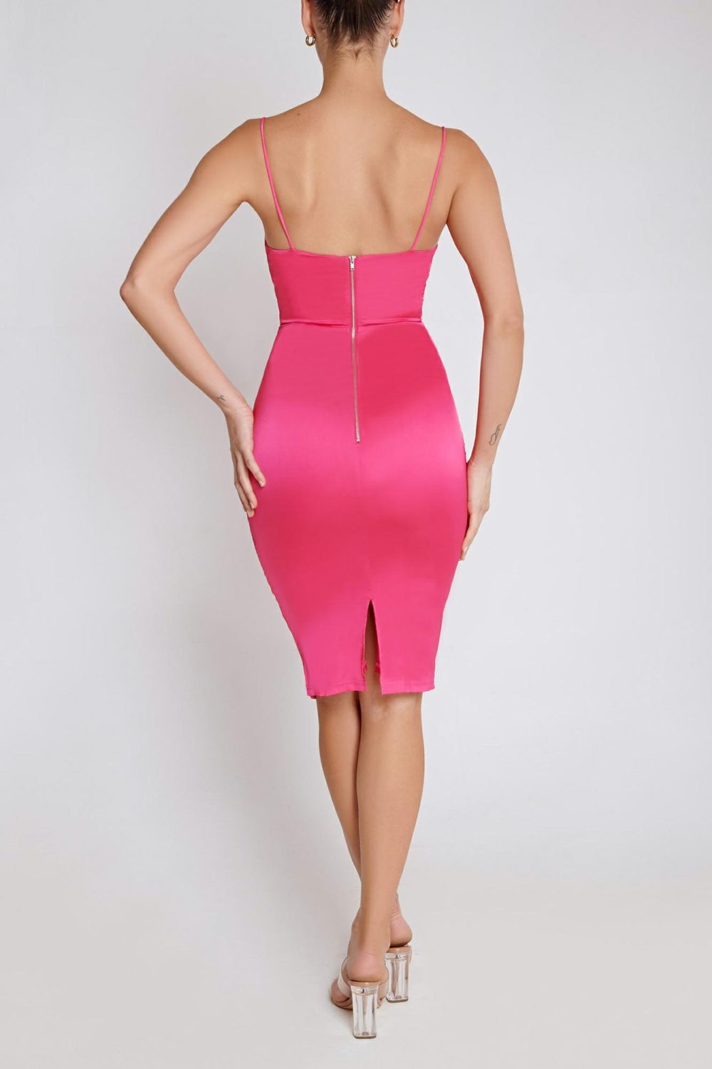 Ladies Dress Colour is Hot Pink