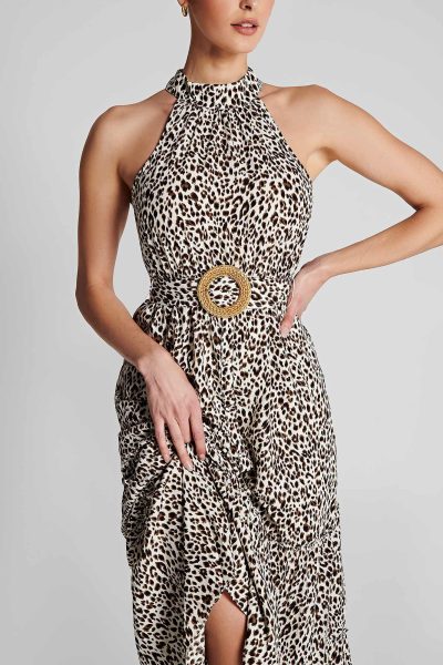 Ladies Dress Colour is Wild Leopard Print