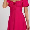 Ladies Dress Colour is Hot Pink