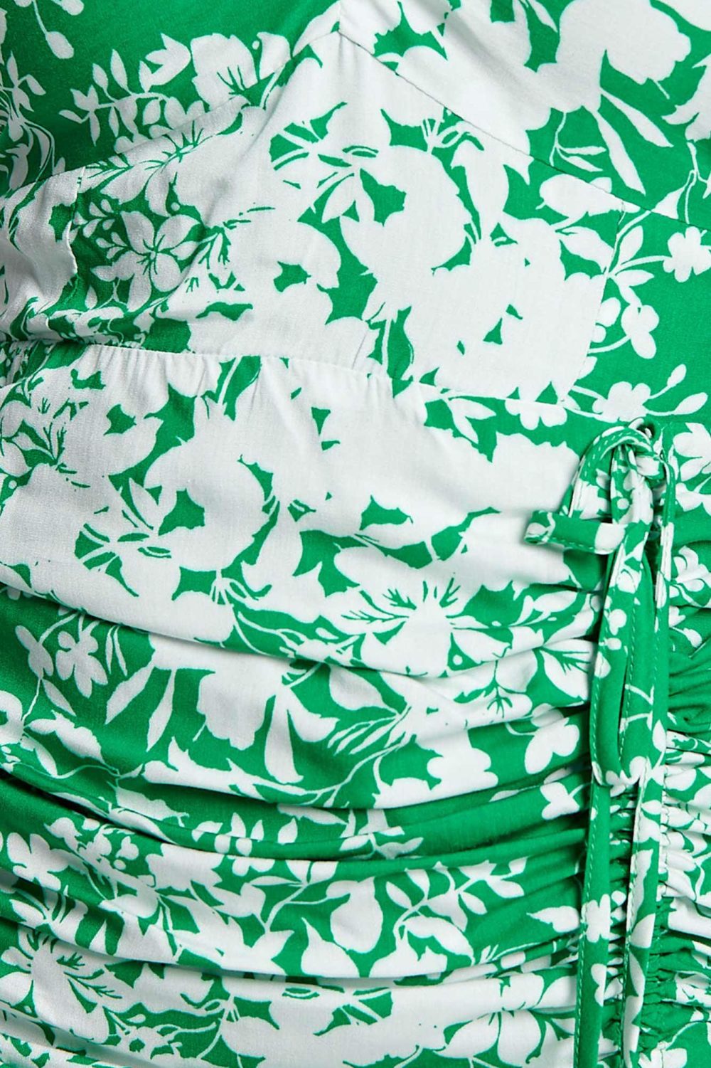 Ladies Dress Colour is Green Floral Print