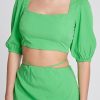Ladies Top Colour is Green