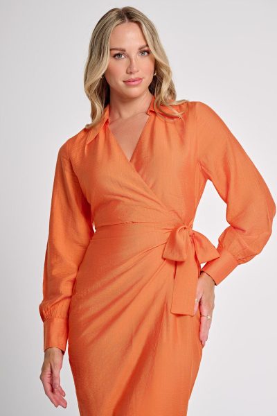 Ladies Dress Colour is Orange