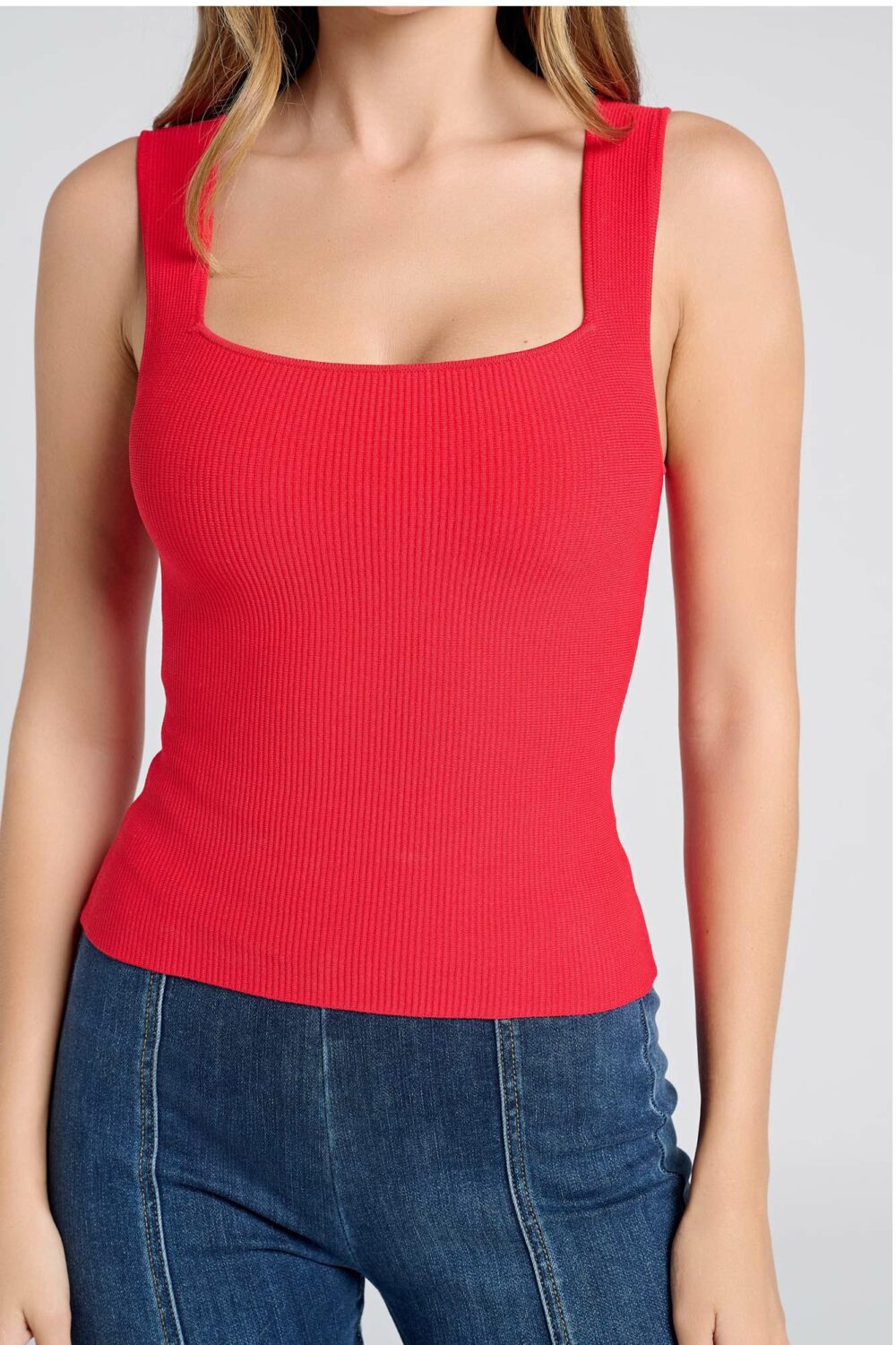 Ladies Top Colour is Red