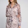 Ladies Dress Colour is Zebra Print
