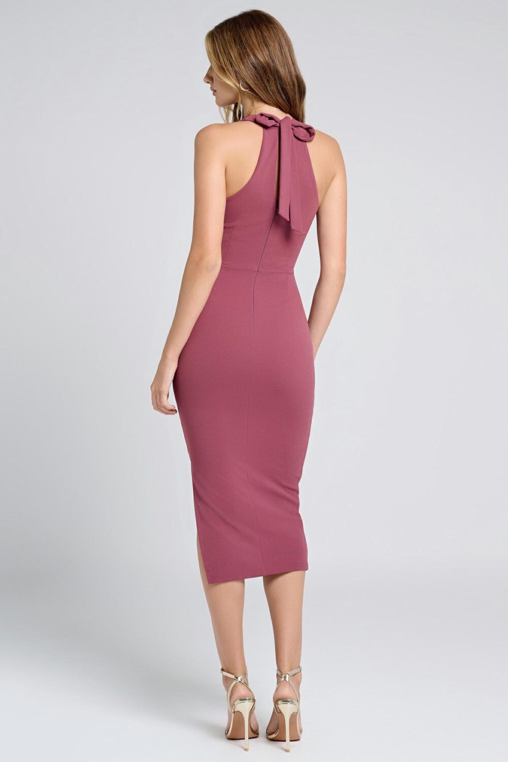 Ladies Dress Colour is Mulberry