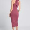 Ladies Dress Colour is Mulberry