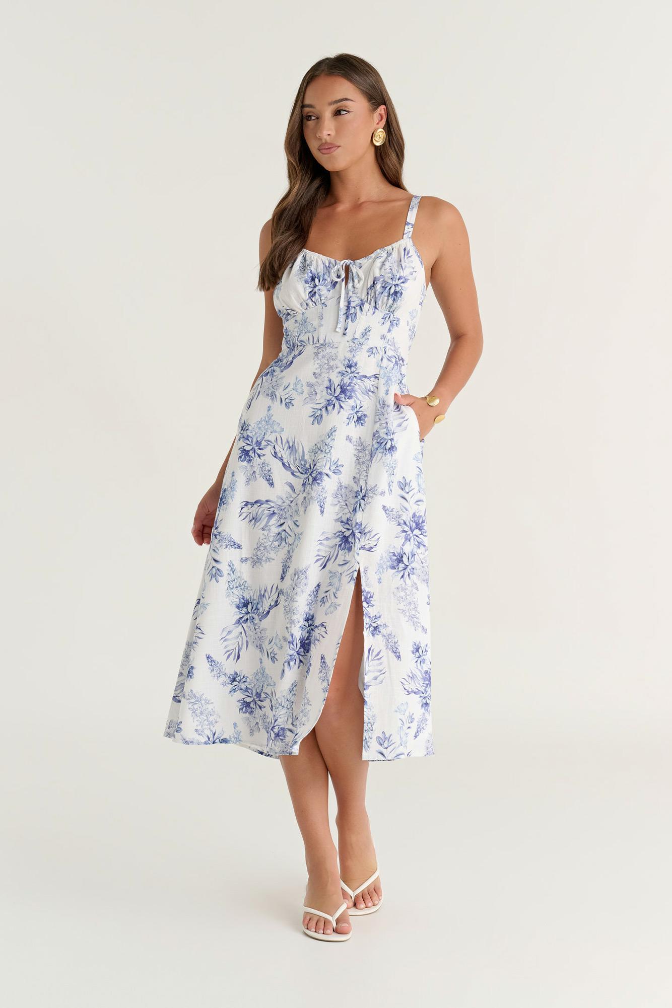 Blue Floral Print