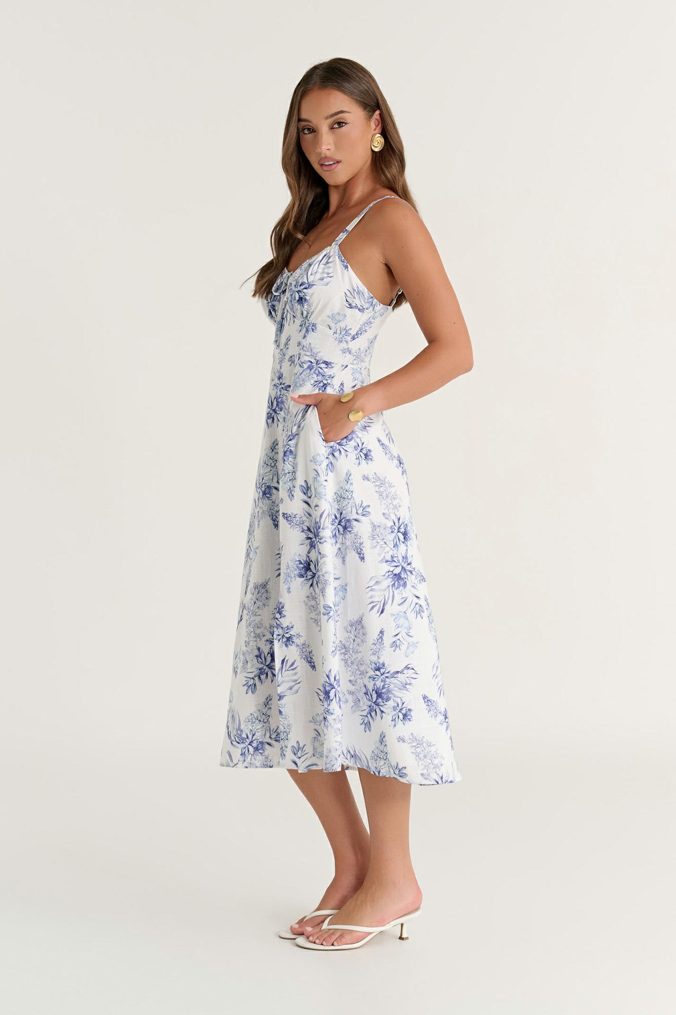 Blue Floral Print