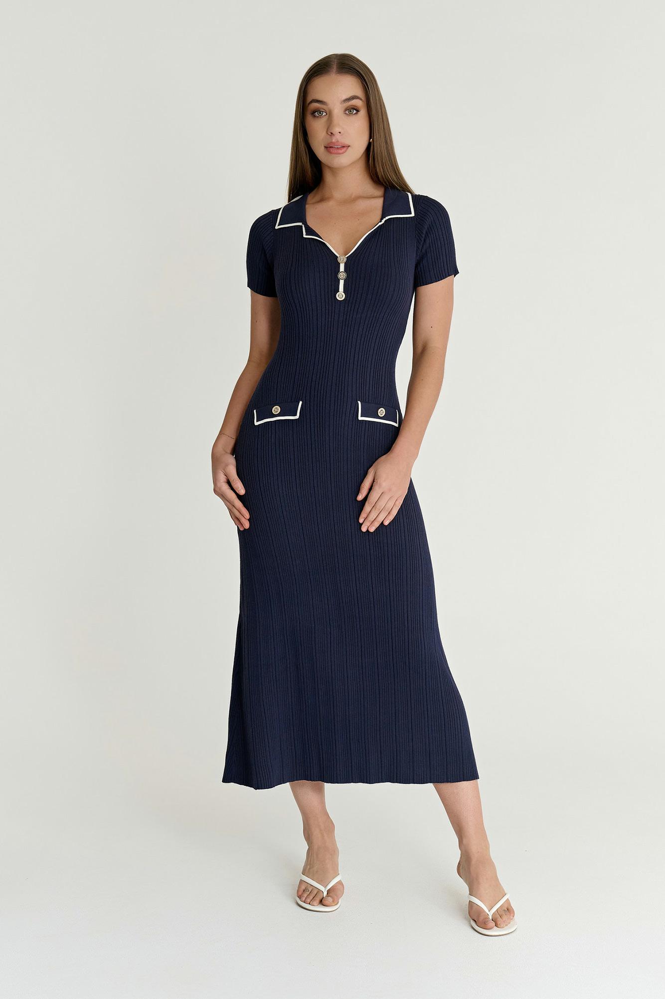 Navy/ecru