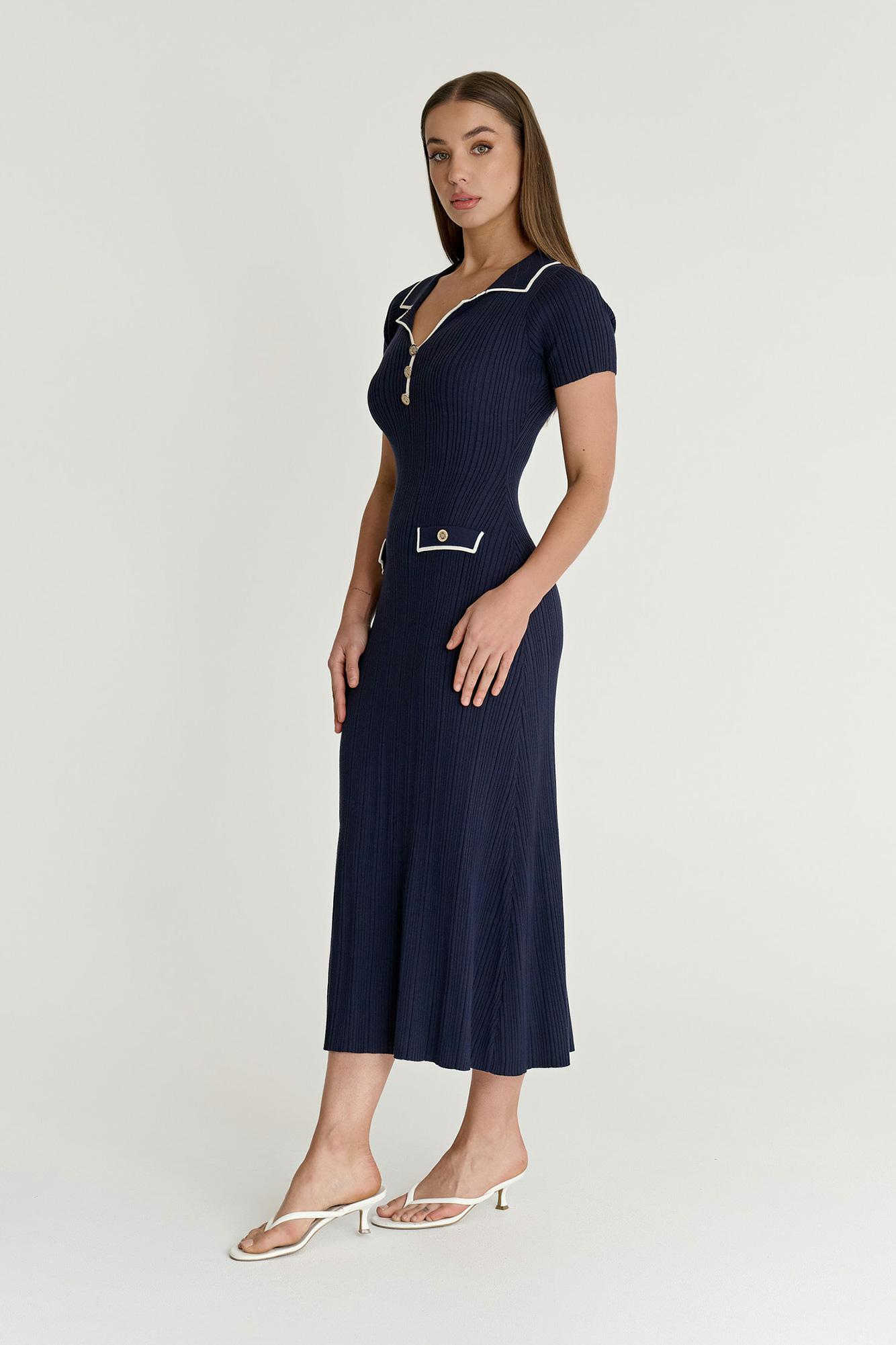 Navy/ecru
